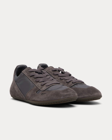 Rick Owens Temple Minimal Suede Dark Dust / Dark Dust / Dark Dust Low Top Sneakers - 2