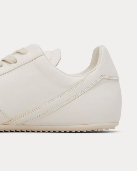 Rick Owens Temple Minimal Leather Milk / Milk / Milk Low Top Sneakers - 4