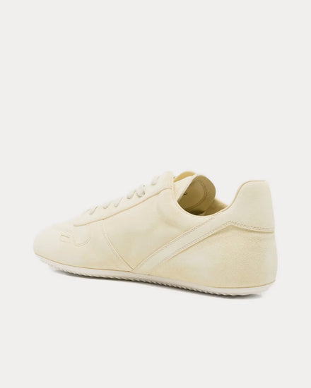Rick Owens Temple Minimal Leather Yellow / Yellow / Yellow Low Top Sneakers - 4