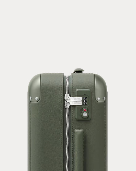 Rimowa Distinct Cabin Leather & Anodised Aluminium Olive Green Suitcase - 3