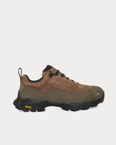 ROA Katharina Brown Olive Low Top Sneakers