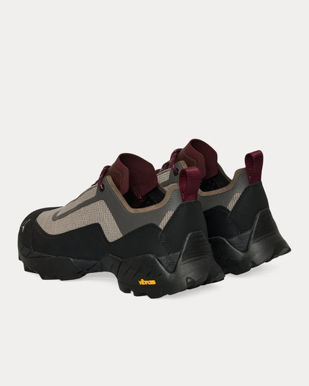 ROA Katharina Light Taupe / Burgundy Low Top Sneakers - 3