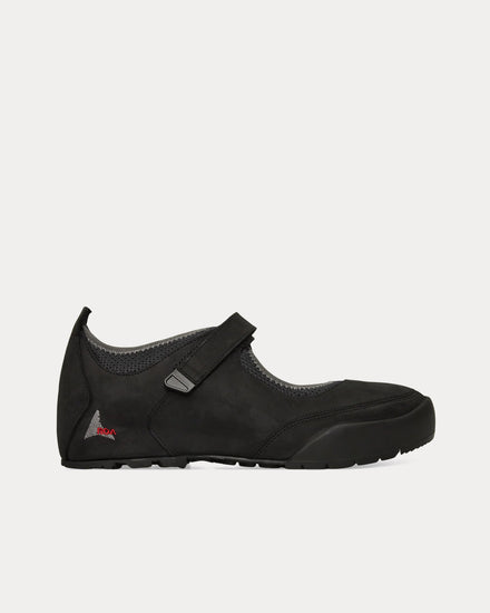 ROA Loie Black / Grey Mary-Jane Sandals - 1