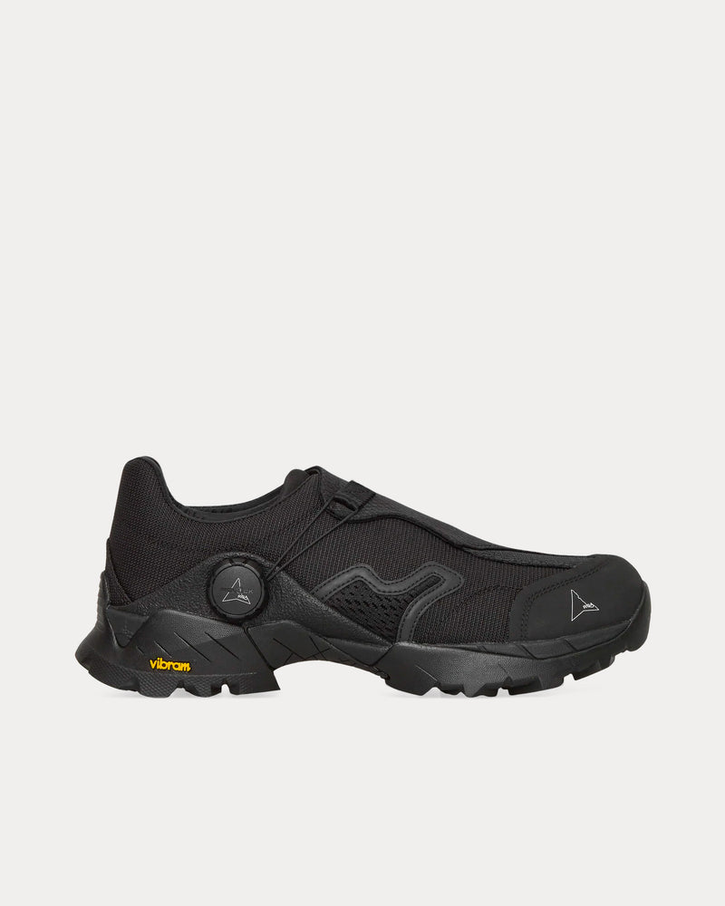 ROA Unisex Minaar Black Slip On Sneakers