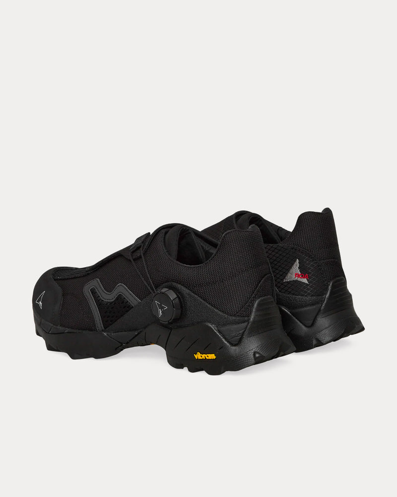 ROA Unisex Minaar Black Slip On Sneakers