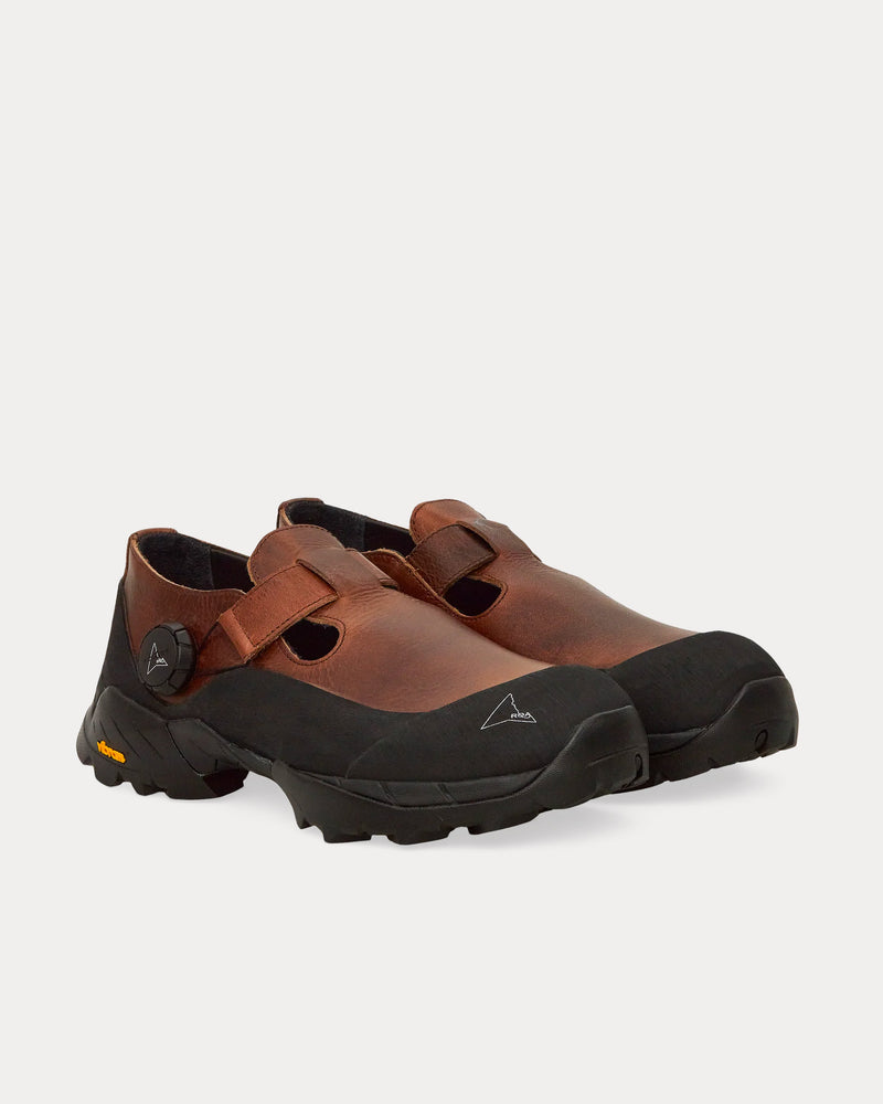 ROA Unisex Pala Brown / Black Sandals