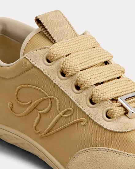 Roger Vivier Viv Low Suede Beige Low Top Sneakers - 2