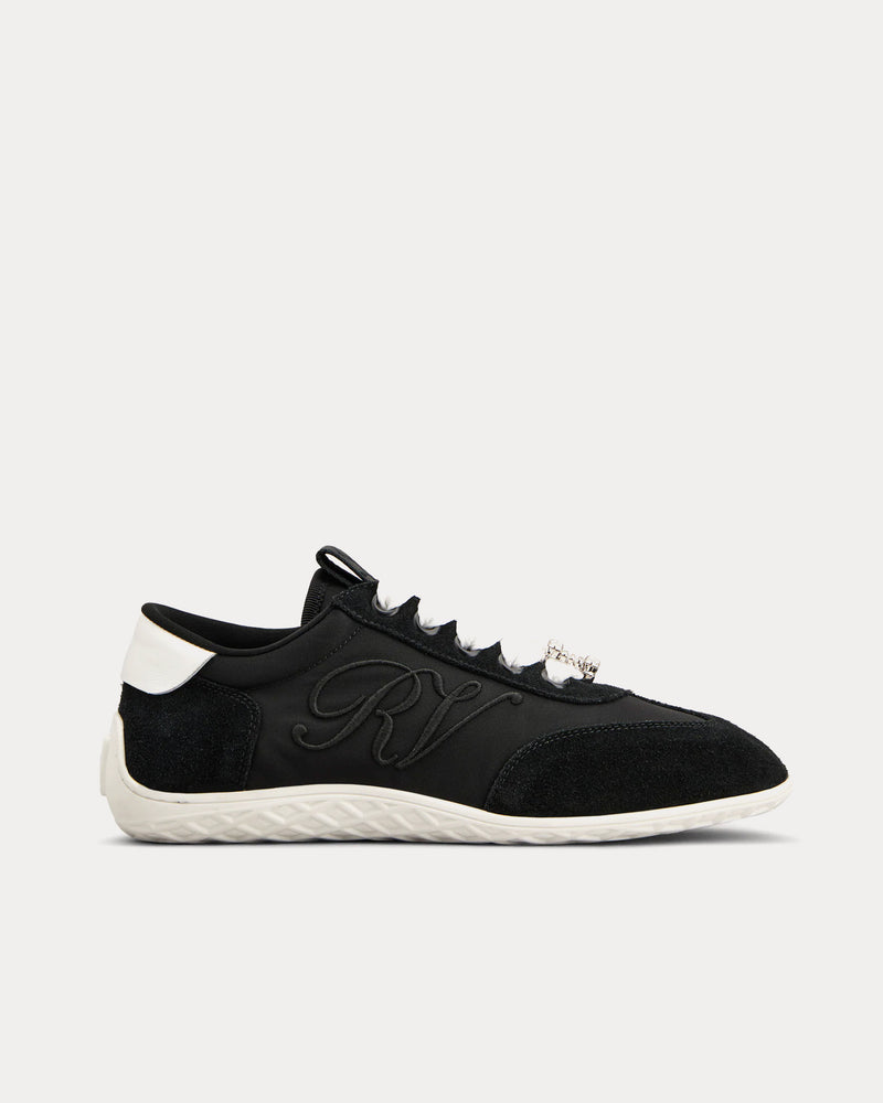 Roger Vivier Viv Low Suede Black Low Top Sneakers - 1