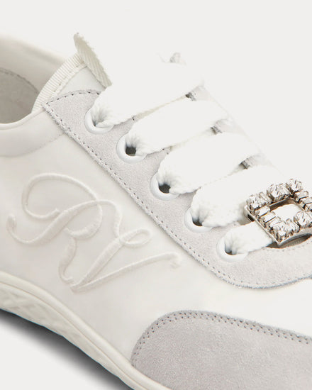 Roger Vivier Viv Low Suede White Low Top Sneakers - 2