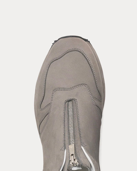 Sabor. Jog Nubuck Grey Slip On Sneakers - 5
