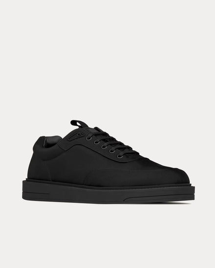 Saint Laurent Altman Satin Black Low Top Sneakers - 3