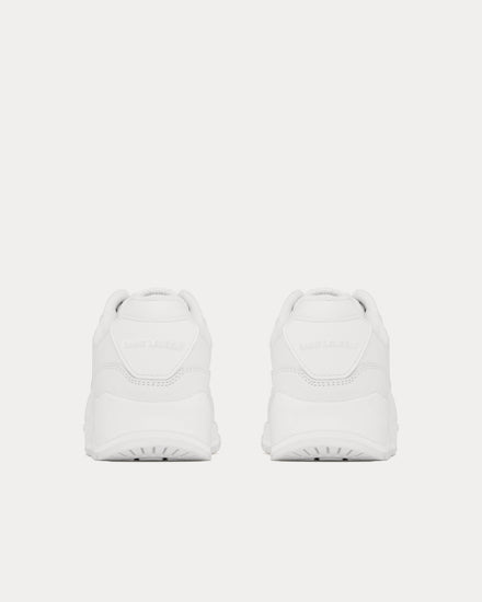 Saint Laurent Bump Smooth Leather Blanc Optique Low Top Sneakers - 4