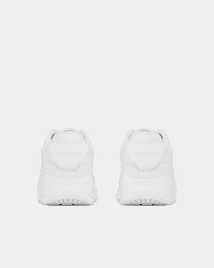 Saint Laurent Bump Smooth Leather Blanc Optique Low Top Sneakers - 4