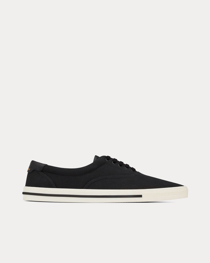 Saint Laurent Men's Club Canvas & Leather Noir / Blanc Noir
