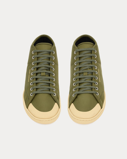 Saint Laurent SL/39 Court Classic Nylon Kiwi High Top Sneakers - 2