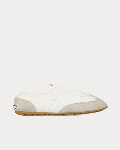 Saint Laurent Lewis Leather White Low Top Sneakers