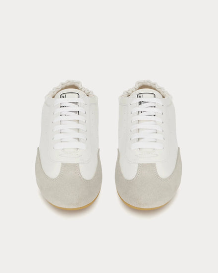 Saint Laurent Lewis Leather White Low Top Sneakers - 2