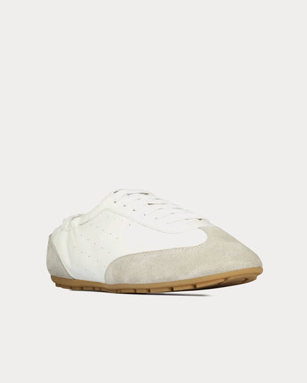 Saint Laurent Lewis Leather White Low Top Sneakers - 3