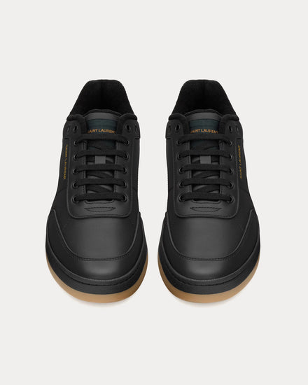Saint Laurent SL/61 Smooth Leather Black Low Top Sneakers - 2