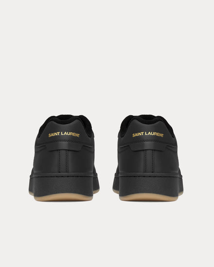 Saint Laurent SL/61 Smooth Leather Black Low Top Sneakers - 4