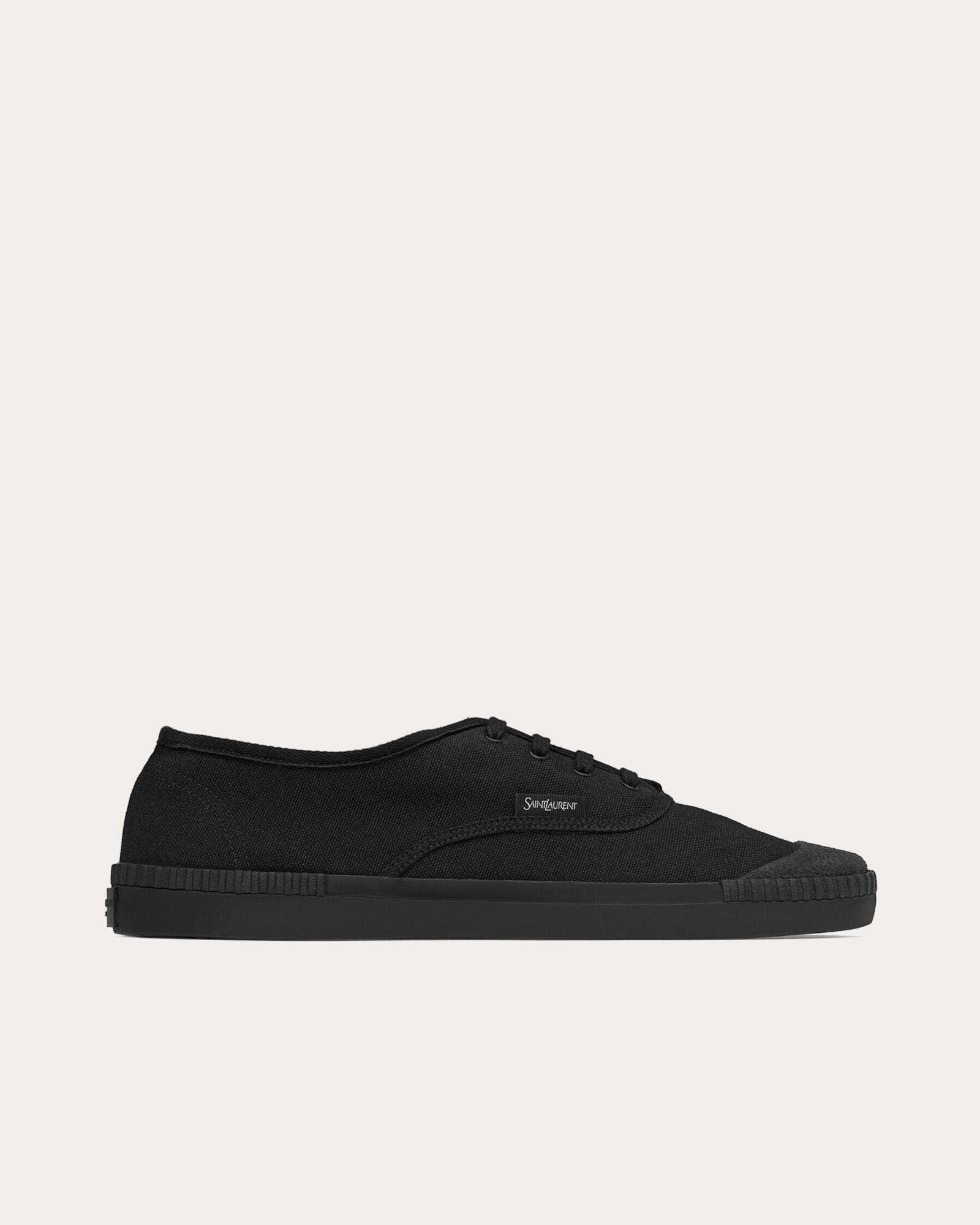 Saint Laurent - Wes Canvas Black Low Top Sneakers