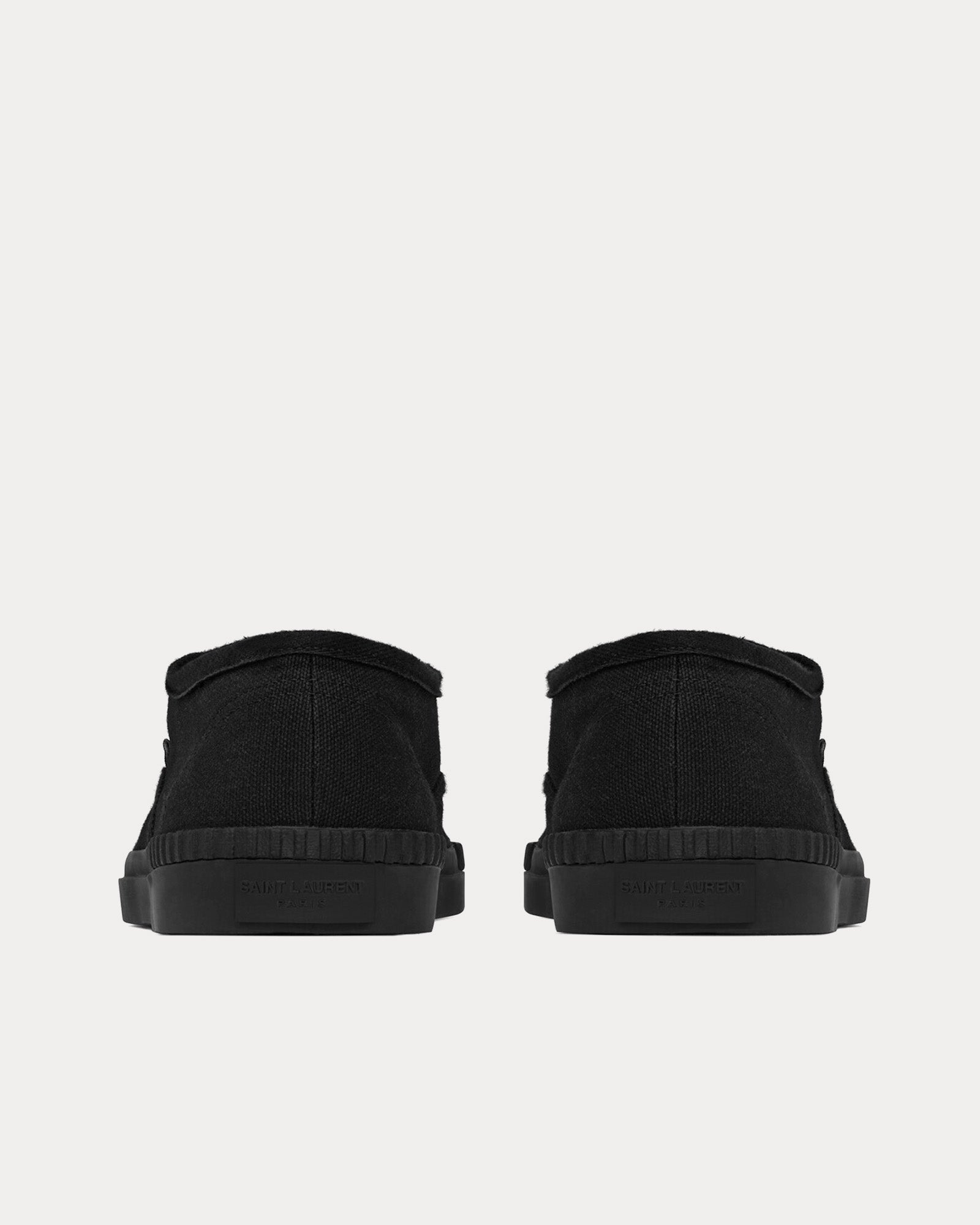 Saint Laurent - Wes Canvas Black Low Top Sneakers