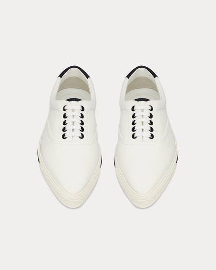 Saint Laurent Club Canvas & Leather Off-White / Black Low Top Sneakers - 2