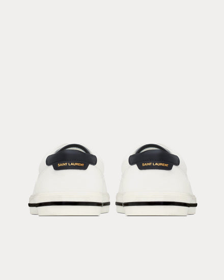 Saint Laurent Club Canvas & Leather Off-White / Black Low Top Sneakers - 3