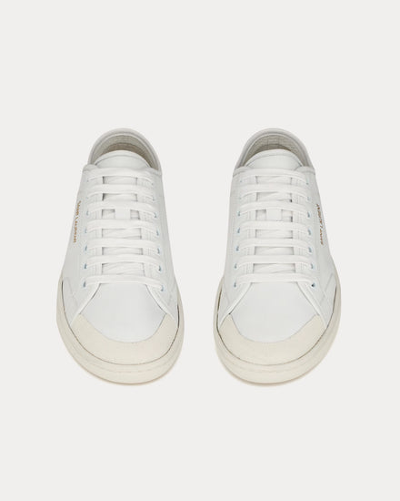 Saint Laurent Gym Smooth Leather White Low Top Sneakers - 2