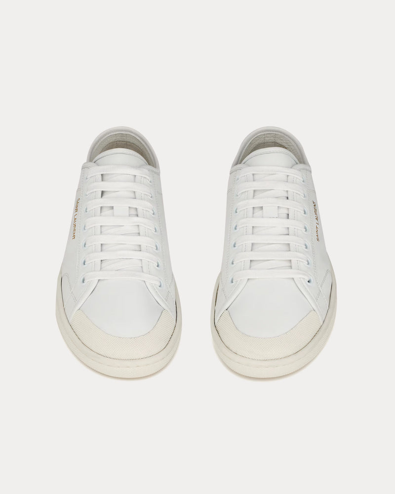 Saint Laurent Gym Smooth Leather White Low Top Sneakers - 2