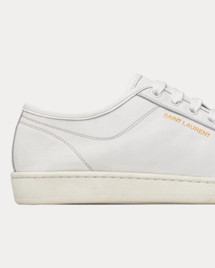 Saint Laurent Gym Smooth Leather White Low Top Sneakers - 4