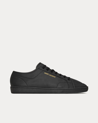 Saint Laurent Gym Smooth Leather Black Low Top Sneakers