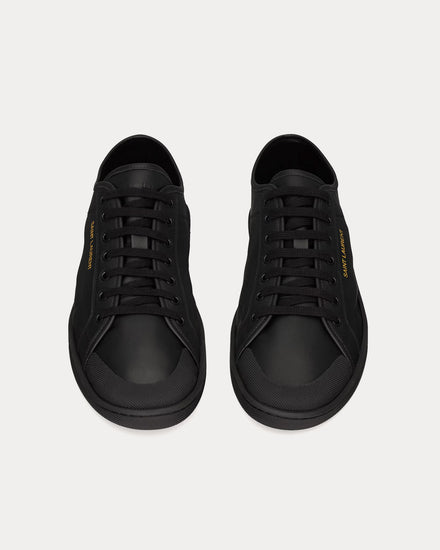 Saint Laurent Gym Smooth Leather Black Low Top Sneakers - 2