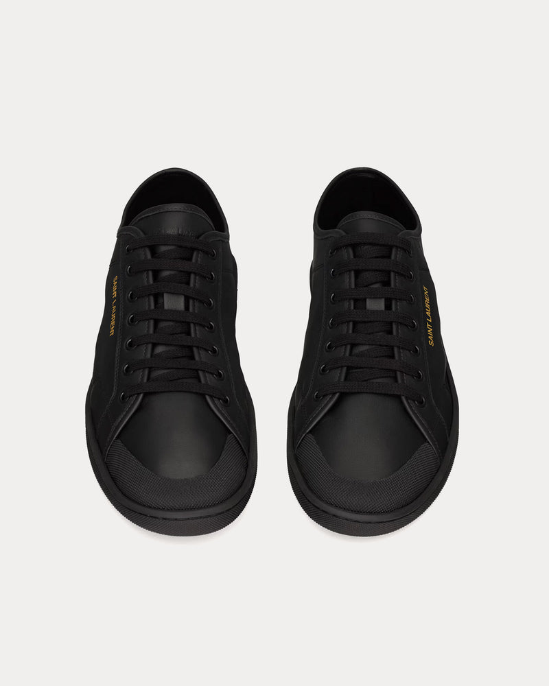 Saint Laurent Gym Smooth Leather Black Low Top Sneakers - 2