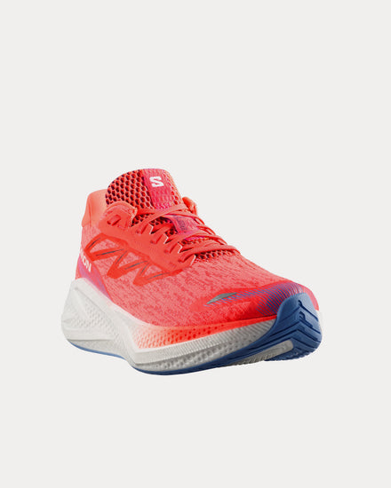Salomon Aero Glide 4 Neon Flame / White Running Shoes - 3