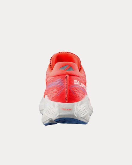 Salomon Aero Glide 4 Neon Flame / White Running Shoes - 4