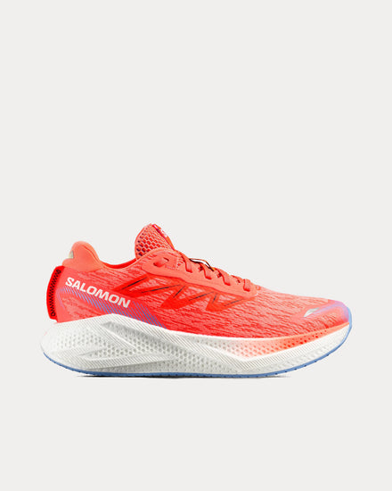 Salomon Aero Glide 4 Neon Flame / White Running Shoes - 1