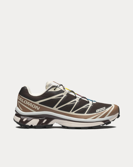 Salomon XT-6 Black Coffee / Burro / Bitter Chocolate Low Top Sneakers - 1