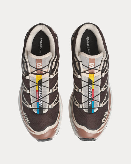 Salomon XT-6 Black Coffee / Burro / Bitter Chocolate Low Top Sneakers - 2