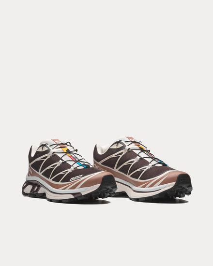 Salomon XT-6 Black Coffee / Burro / Bitter Chocolate Low Top Sneakers - 3