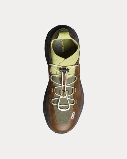 Salomon x Pas Normal Studios GRVL Concept Dark Earth / Nine Iron / Sweet Pea Running Shoes - 2