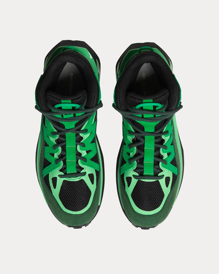 Salomon Odyssey Elmt Mid Gore-Tex Eden / Bright Green / Black High Top Sneakers - 2