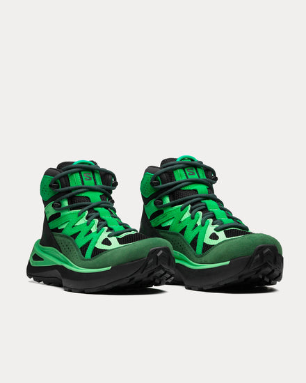 Salomon Odyssey Elmt Mid Gore-Tex Eden / Bright Green / Black High Top Sneakers - 3
