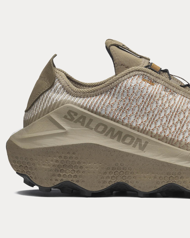 Salomon Orava Advanced Fallen Rock / Stone Gray / Bronze Brown Running Shoes - 5