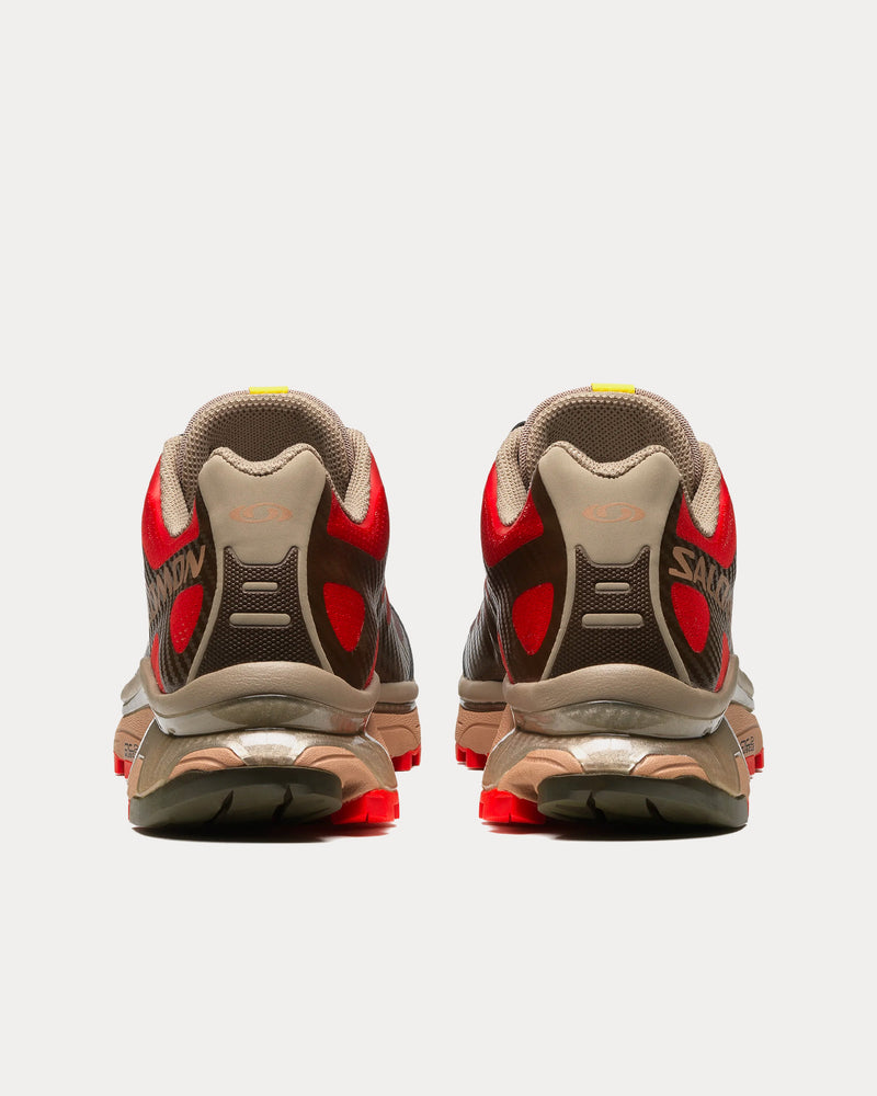 Salomon XT-4 OG Wren / Vintage Khaki / Aurora Red Low Top Sneakers - 4