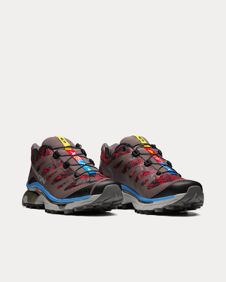 Salomon XT-4 OG Topography Black / Plum Kitten / Blue Bonnet Low Top Sneakers - 3