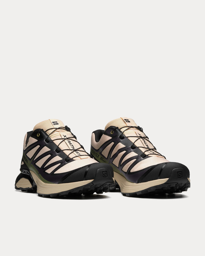 Salomon XT-Pathway Gore-Tex Cement / Deep Lichen Green / Black Low Top Sneakers - 3