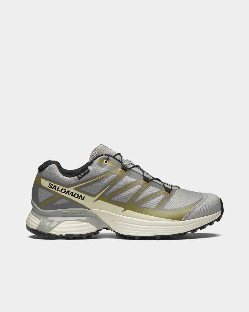 Salomon XT-Pathway Gore-Tex Ghost Gray / Almond Milk / Black Low Top Sneakers - Sneak in Peace