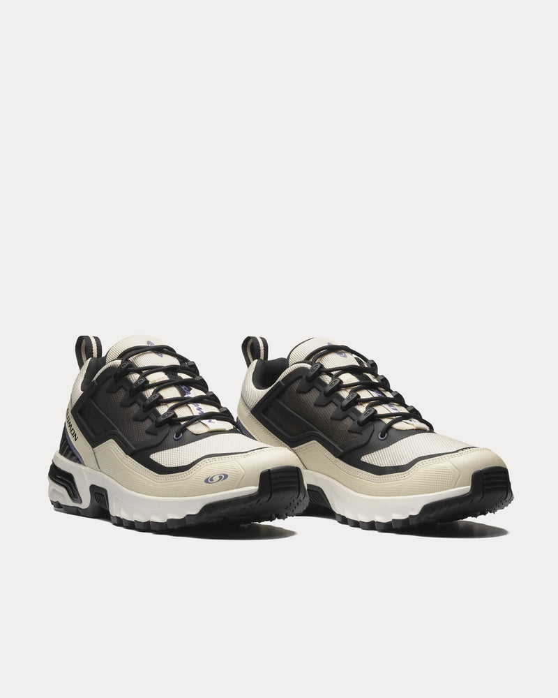 Salomon ACS+ FT Almond Milk / Black / Blue Granite Low Top Sneakers - 3