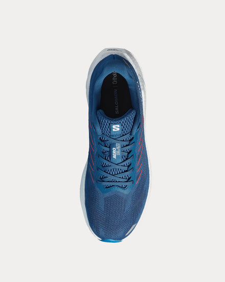 Salomon Aero Blaze 3 Dark Blue / White / Cherry Tomato Running Shoes - 2